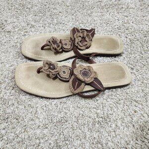 Miu Miu leather sandals, slippers